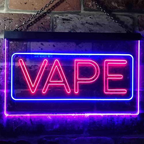Vaporizers Vape Shop Dual LED Neon Light Sign